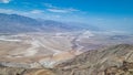 Scenic view of Salt Badwater Basin and Panamint Mountains seen from Dante View in Death Valley National Park, California, USA Royalty Free Stock Photo