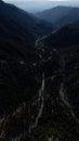 Scenic view of the San Gabriel Mountains. Mount Baldy, Southern California, USA