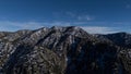 Scenic view of the San Gabriel Mountains. Mount Baldy, Southern California, USA