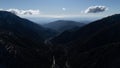 Scenic view of the San Gabriel Mountains. Mount Baldy, Southern California, USA