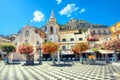 San Giuseppe Church at IX Aprile Square in Taormina. Sicily, Italy Royalty Free Stock Photo