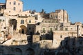 Scenic view of the `Sassi ` district in Matera, in the region of Basilicata Royalty Free Stock Photo