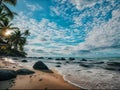 Scenic view of sea against sky Royalty Free Stock Photo