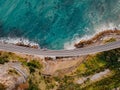 Scenic view of Seacliff Bridge, Wollongong, Australia