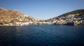 Scenic view of the seaside architecture in Crete, Greece