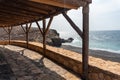 Scenic view of the seaside from the path of Ajuy, Spain