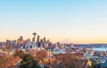 Scenic view Seattle cityscape in the sunset time,Washington,USA. -shoot in 12/31/2015 -editorial use only