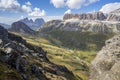 Scenic view of the Sella Group. Dolomites