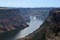 Scenic view of the Shoshone Falls on the Snake River in Southern Idaho. Royalty Free Stock Photo