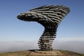 Scenic view of the Singing Ringing Tree in Crown Point, Burnley, Lancashire