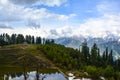 Scenic view of a Siri Paye pond in Kaghan valley, Pakistan