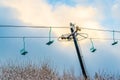 Scenic view of ski machinein winter ,Washington