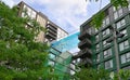 Scenic view of the the Sky Pool bridging the Legacy Buildings at Embassy Gardens, London