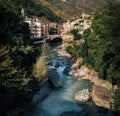 Cute Chiavenna town, Italy. Royalty Free Stock Photo