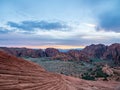 Scenic view Snow Canyon Royalty Free Stock Photo