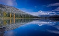 Scenic view of snow capped mountain Royalty Free Stock Photo