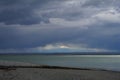 Scenic view before the storm in Patagonia coast / Chile