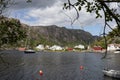 Scenic view of Stornes by the river ÃÂ na, Norway
