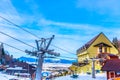 Ski resort Stozer Vrana in Bosnia, Kupres. Royalty Free Stock Photo