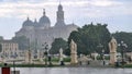 Padua - Scenic view on Prato della Valle after rain, square in the city of Padua, Veneto, Italy, Europe Royalty Free Stock Photo