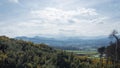 Scenic view from the summit of Bray Head, County Wicklow, Ireland Royalty Free Stock Photo