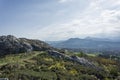 Scenic view from the summit of Bray Head, County Wicklow, Ireland Royalty Free Stock Photo