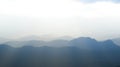 Scenic view of sunrise mountains layer evening at north thailand mountain range Royalty Free Stock Photo