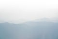 Scenic view of sunrise mountains layer evening at north thailand mountain range soft tone style Royalty Free Stock Photo