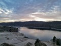 Scenic view of sunrise over Lake Jindabyne, NSW, Australia Royalty Free Stock Photo