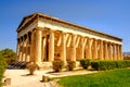 Scenic view of temple of Hephaestus in Ancient Agora, Athens Royalty Free Stock Photo