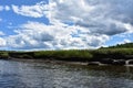 Scenic View of Tidal Marsh in Norwell Royalty Free Stock Photo