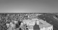 Scenic view to roof of san marco cathedral and skyline of Venice