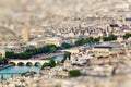 Scenic view from the top of the Eiffel Tower. Paris, France. Royalty Free Stock Photo