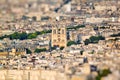 Scenic view from the top of the Eiffel Tower. Paris, France. Royalty Free Stock Photo