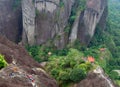 Scenic view from top of Wuyi Mountains peak, Fujian