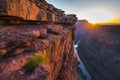 Scenic view of Toroweap overlook at sunrise  in north rim, grand canyon national park,Arizona,usa Royalty Free Stock Photo