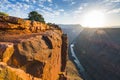 Scenic view of Toroweap overlook at sunrise  in north rim, grand canyon national park,Arizona,usa Royalty Free Stock Photo