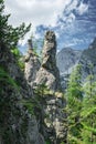 Scenic view of Totes Gebirge mountainrange with dolomite monoliths Royalty Free Stock Photo