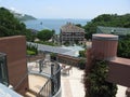 View towards Stanley bay, Hong Kong from Carmel road Royalty Free Stock Photo