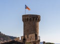 Scenic view of the Tower of the Walls of Tossa de Mar, Costa Brava