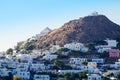 Scenic view of traditional Greek village Plaka, Greece Royalty Free Stock Photo