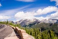 Scenic view on the trail ridge road, colorado Royalty Free Stock Photo