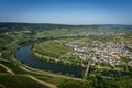 Scenic view of Trittenheim, Mosel, Germany on a sunny day