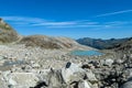 Scenic view turquoise glacier lake in the High Tauern valley in Carinthia and Salzburg, Austria, Europe. Mountain range in Pongau Royalty Free Stock Photo