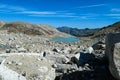 Scenic view turquoise glacier lake in the High Tauern valley in Carinthia and Salzburg, Austria, Europe. Mountain range in Pongau Royalty Free Stock Photo