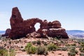 Scenic view of the Turret Arch in the Windows section of Arches National Park Royalty Free Stock Photo