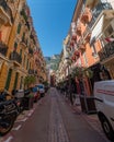 Scenic view of a vibrant street in Monaco. Royalty Free Stock Photo