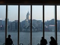 Scenic view of Victoria Harbor from Kowloon side