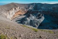 Scenic view of the Volcanic crater - The ash pit of Mount Ol Doinyo Lengai in Ngorongoro Conservation Area in Tanzania Royalty Free Stock Photo