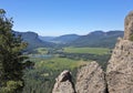 A Scenic View from the West Fork Valley Overlook in Colorado Royalty Free Stock Photo